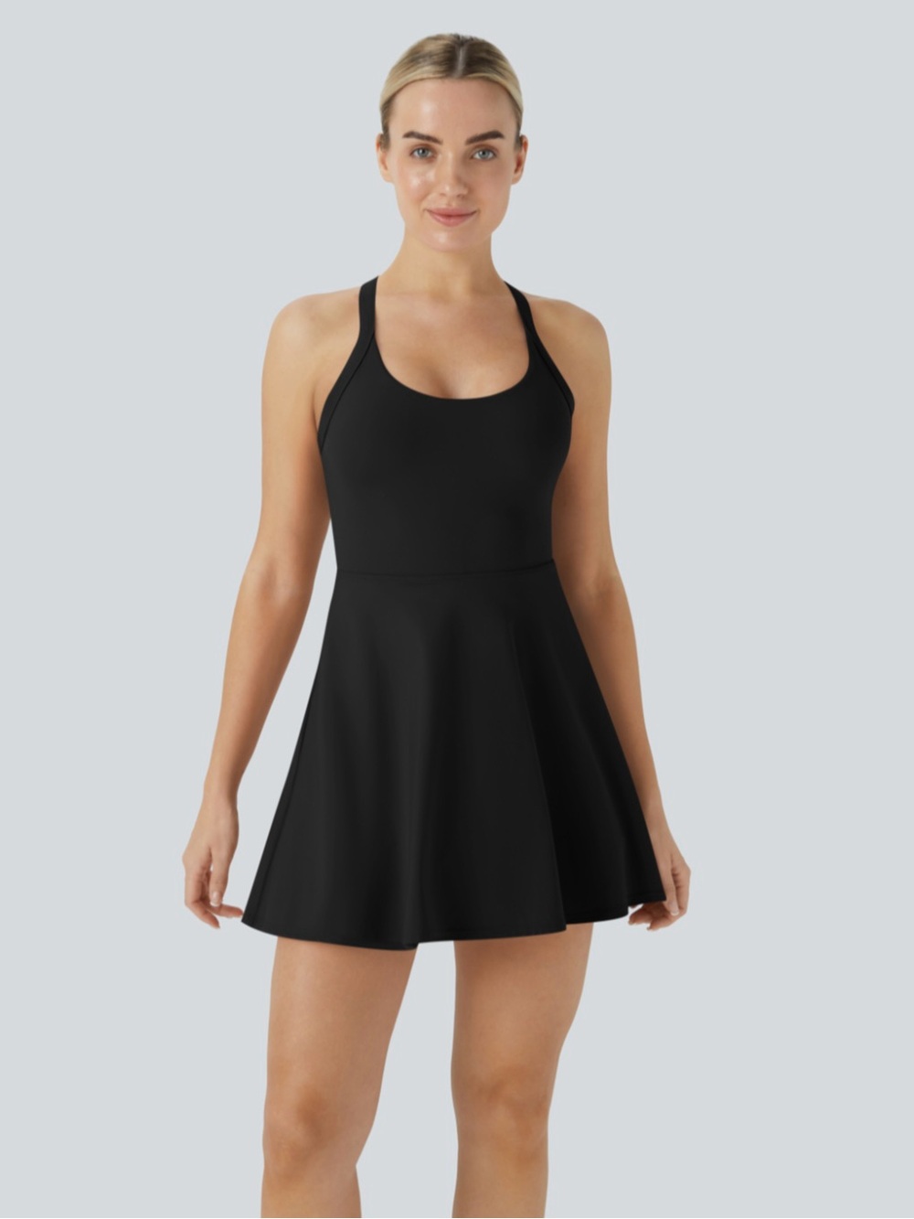 NWT Halara SoftlyZero Airy Backless Twisted Active Dress. Large